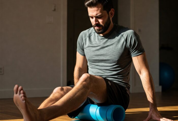Automassage avec un rouleau de massage